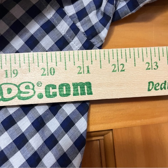 Ted Baker London Navy/White Checked Shirt Size Small - Picture 9 of 11